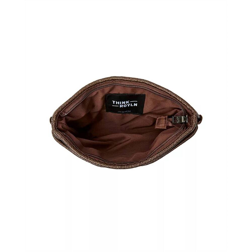 NEW THINK ROYLN raffia bum bag 2.0 in espresso - Picture 2 of 5